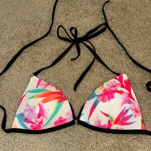 PINK Victoria's Secret Multicolor Floral Bikini Top